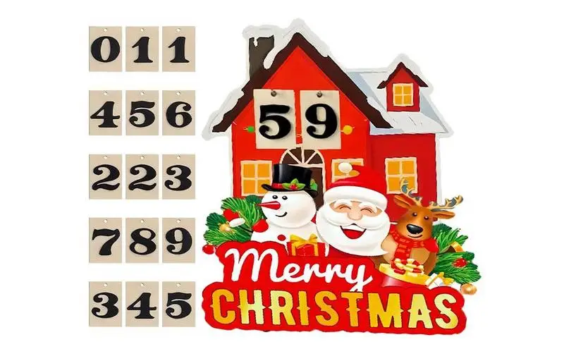 

Advent Calendar Creative Countdown Wooden Santa Ornament Advent Calendars Universal Creative Funny Countdown Accessories