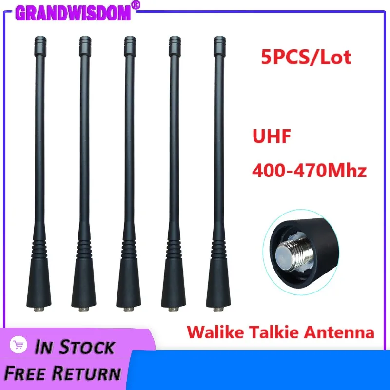 5Pcs Uhf Whip 400-470Mhz Antenna Walkie Talkie Compatibile Per Motorola Nae6483 Gp300 Gp340 Gp360 Gp380 Cp200 Cp200D Ht1250 Ep450