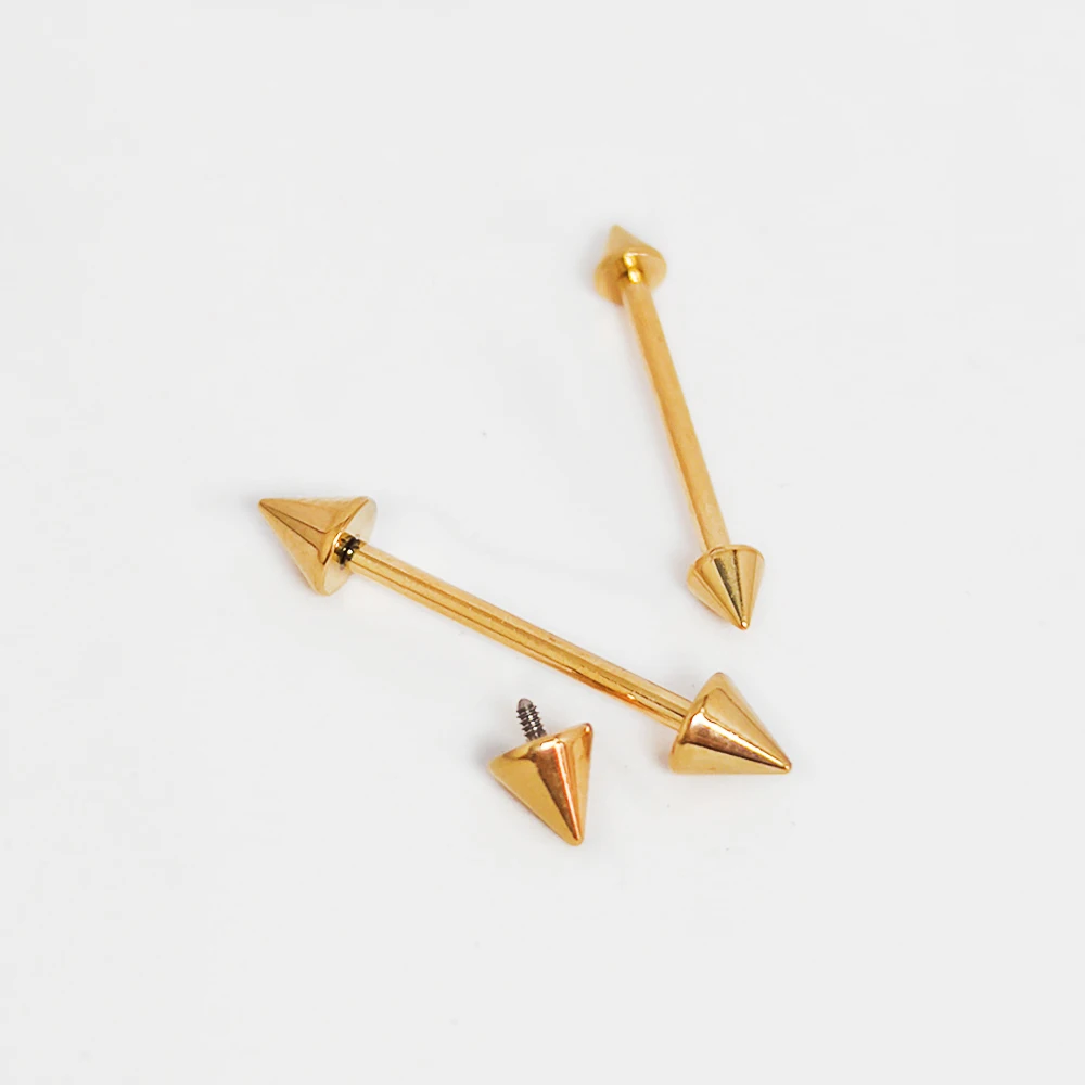 F136 Titan Piercing Helix Gerade Tragus Industrie 16G Knorpel Ohr Stud Zunge Ring Barbell Piercing Körper Schmuck Geschenk – Detail 4