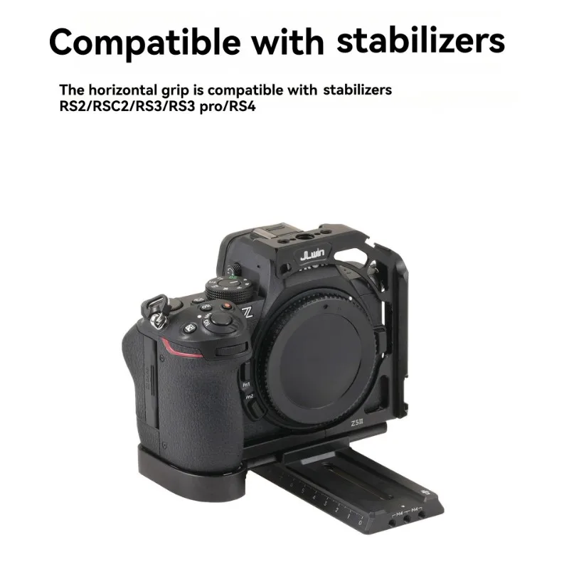 N05R JLwin Z5II 카메라 케이지(니콘 Z5 II 카메라용) 손잡이 확장형 프레임 포함, 안정성 강화