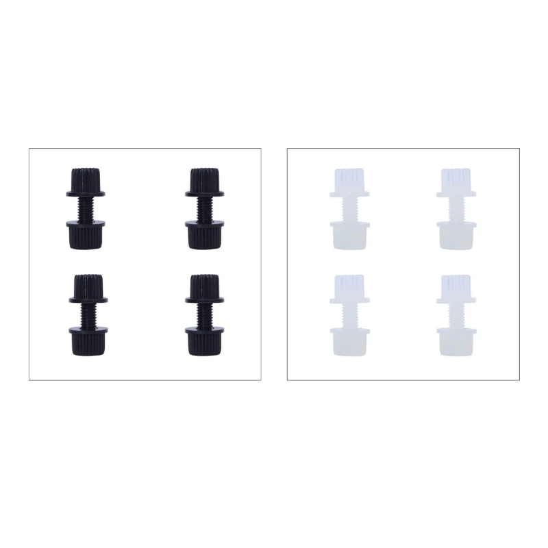 

4pcs Upgraded Nylon Screws Rust Proof Fasteners for Motorcycle License Plates K0AF