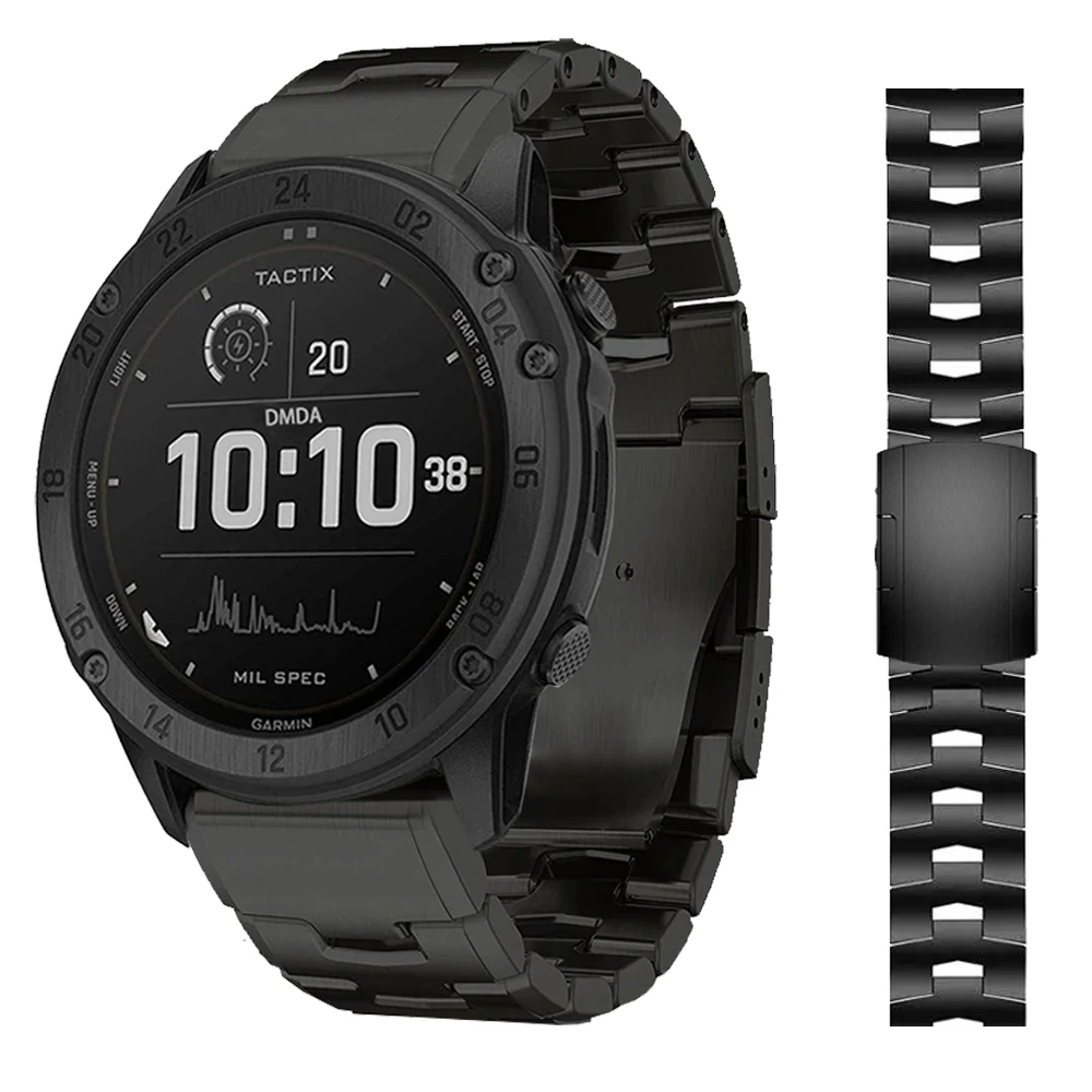

Браслет из титана для Garmin Тактический 7 Pro Delta Bravo, ремешок Fenix 7 7X 6 6X 5 Epix Gen 2 22 мм 26 мм Wacth