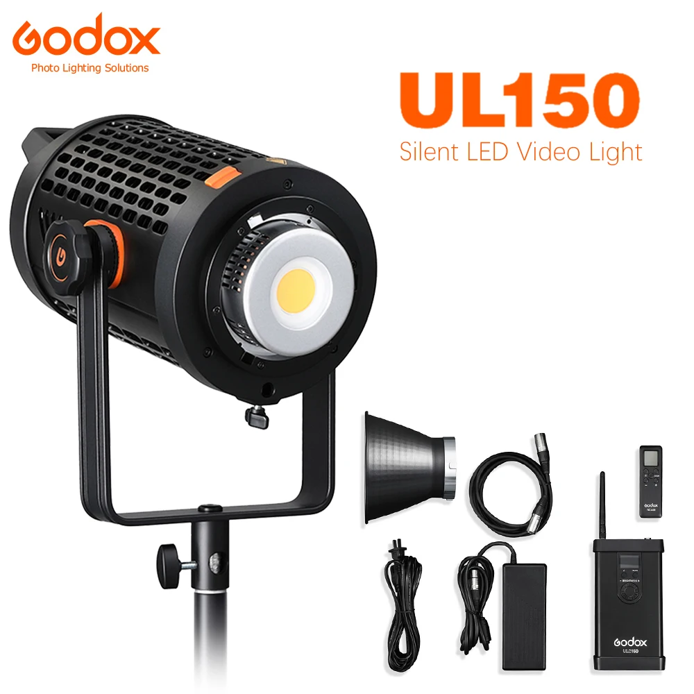 

Godox UL150 UL-150 150W 5600K Color Temperature Silent Bowens Mount LED Video Light Remote Control and App Support