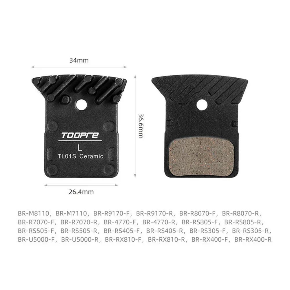 Bicycle L03A Ceramic Disc Brake Pads For Shimano RS805 R9170 R8070 Hydraulic Disc Ceramics Brake Pad Bicycle Accessories