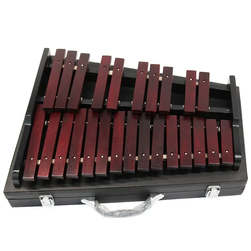 25 Tone Folding Xylophone Orff Percussion Musical Instrument Children Early Education Instrument Red Wood Xylophone