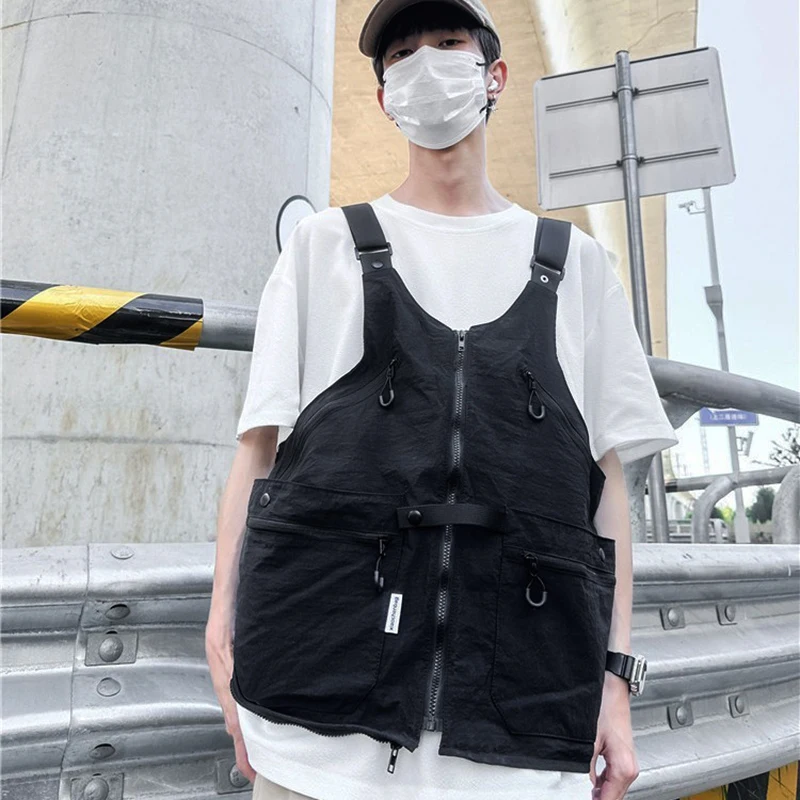 2025 Multifunctional Camping Vest Workwear Outdoor Dual-Use Variable Backpack Vest With Machine Washable Touring Hiking Fishing