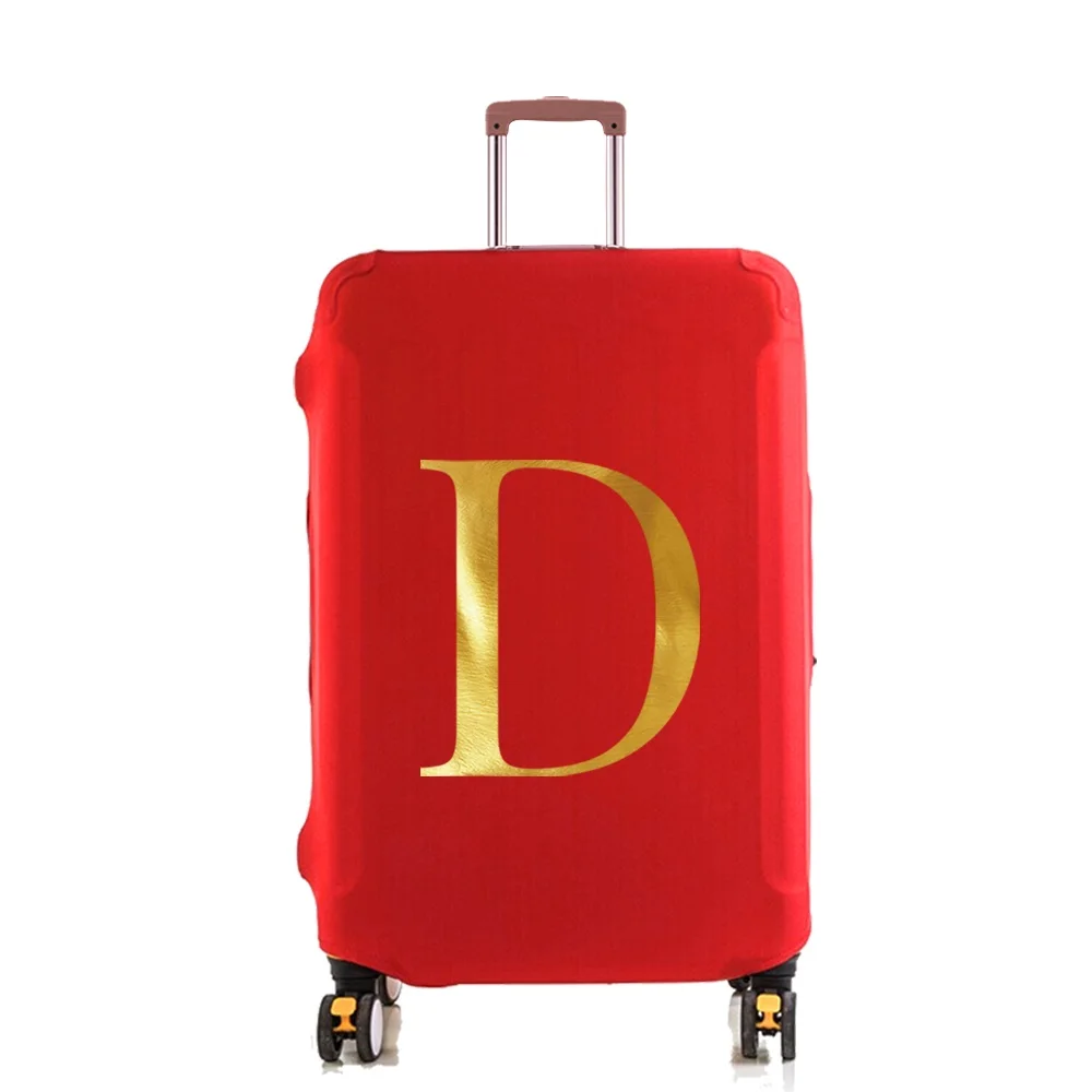 Travel Suitcase Elastic Luggage Protective Cover for 18-32 Inch Letter Printed Trolley Duffle Case Bag Traveler Accessories Men