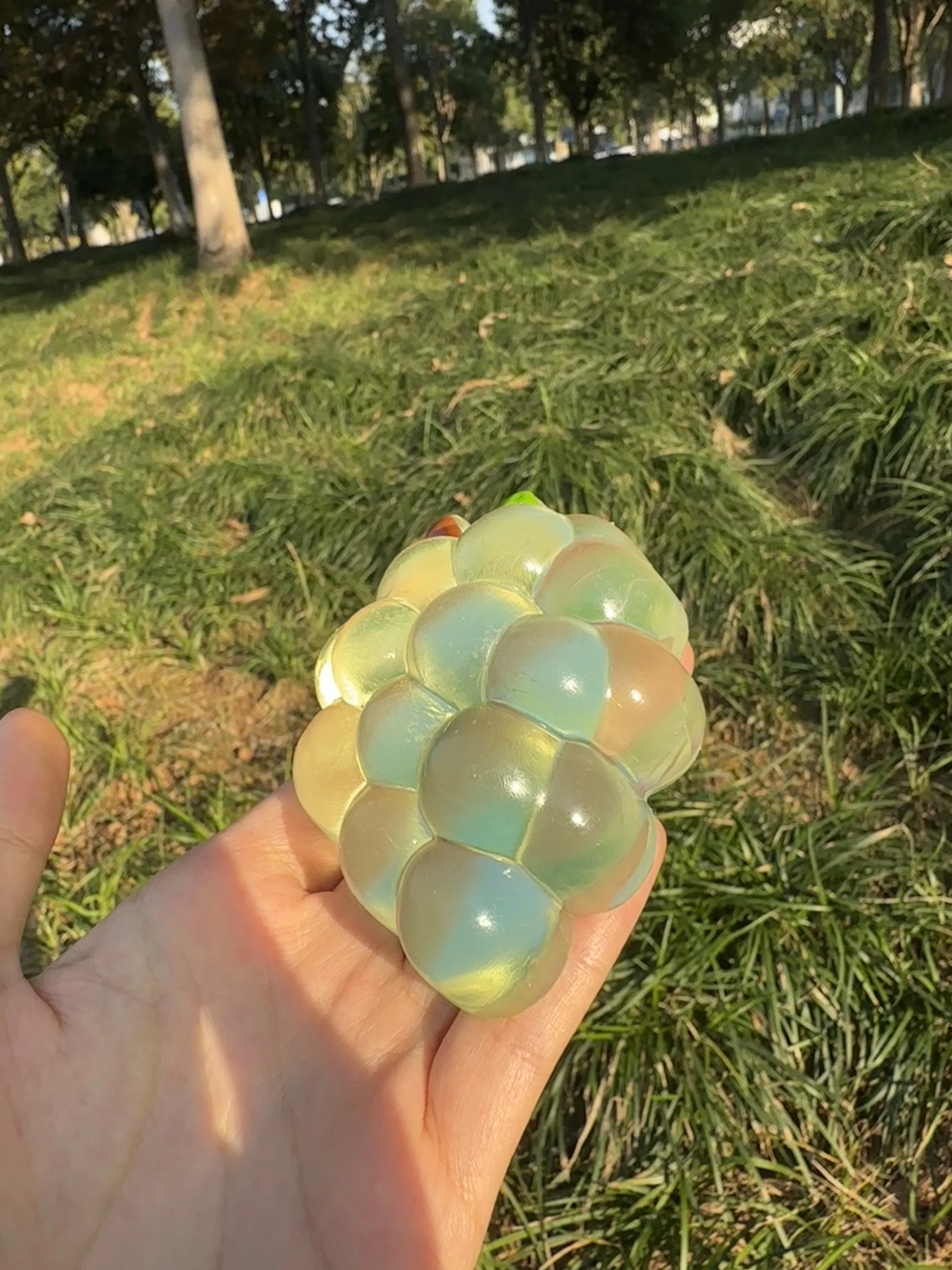 Cozy Squishy Grape Squeeze Sensory Fidget Toy For Stress Relief_voghion.com