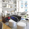 Built in 4KFHD mini camera and 12 infrared night vision lights, supporting WiFi remote viewing and indoor motion detection 1