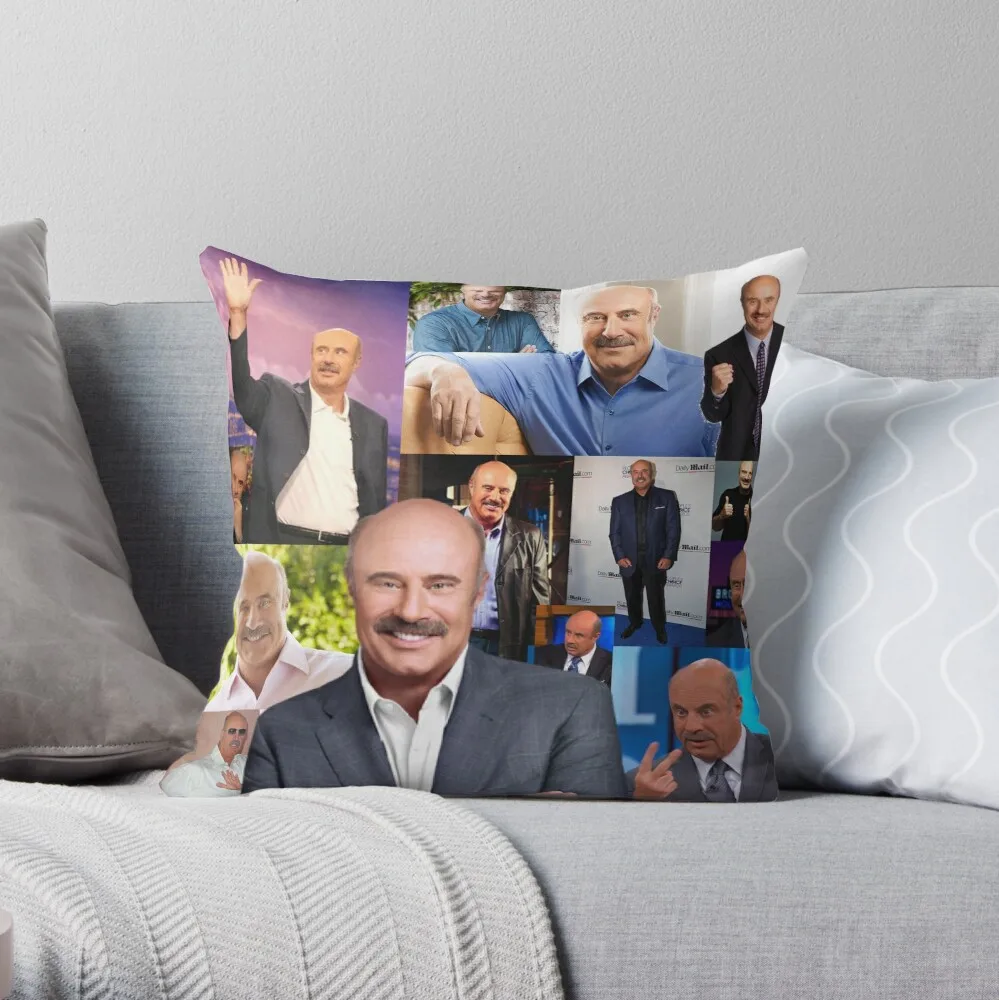 

Dr. Phil Collage Throw Pillow Christmas Throw Pillows Covers Pillowcase Cushion Cusions Cover