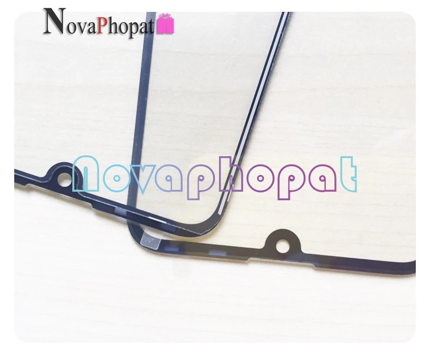 Novaphopat 블랙/화이트 센서 화웨이 Y7 2019 / Y7 프로 2019 / Y7 프라임 2019, 터치 스크린 디지타이저 유리 패널 + 추적