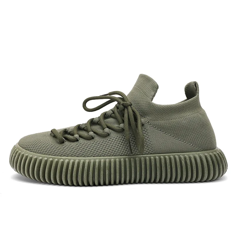 2023 Tire Sole Men's Shoes Comfortable Wearable Mesh Breathable Socks Shoes Light Casual Shoes  Sneakers Men Tenis Masculino 4