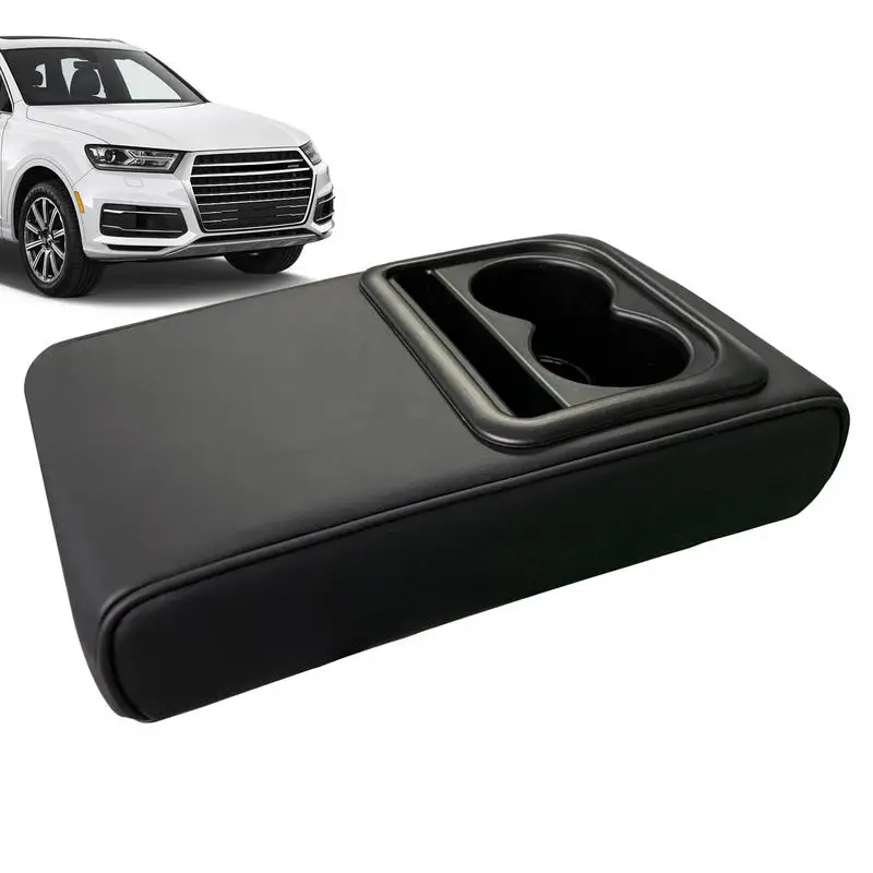 Center Console Armrest Pillow PU Leather Armrest Cushion Pads Portable Waterproof Car Armrest Cover Height Pad Car accessories