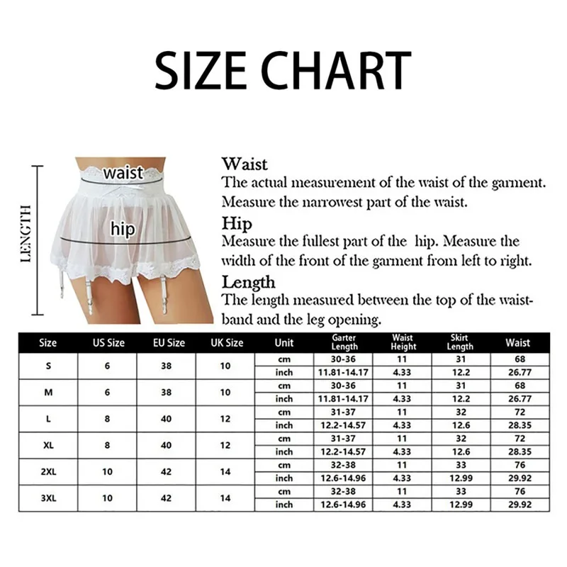 Sexy Lace Extreme Mini Dress Garter Belt Transparent Wedding Suspender Belt Mesh Skirt Garter Belt Lingerie Tenue Sexy Plus Size
