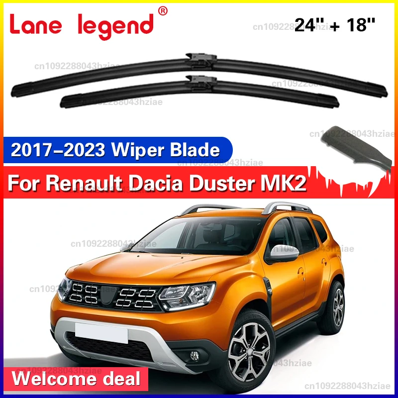 Für Renault Dacia Duster MK2 Wischer Front Wischer Klingen Windschutzscheibe Windschutz fenster 24 "+ 18"