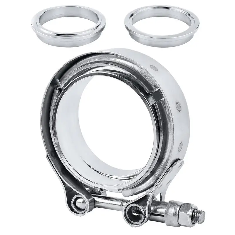 

Выхлопной фланцевый зажим из нержавеющей стали, фланцевый Соединительный Инструмент V-образной формы для внедорожников, седанов, мини-автомобилей, грузовиков и