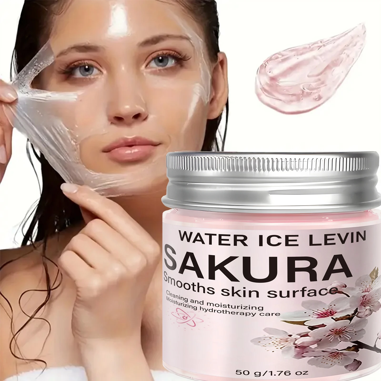 Hydrating Sakura Face Mask with Collagen & Hyaluronic Acid