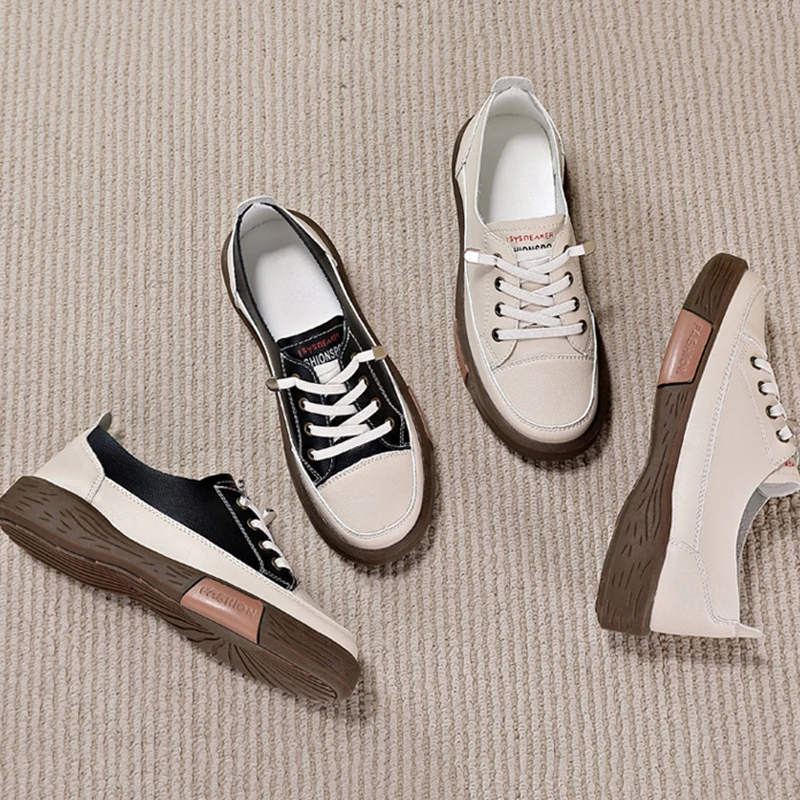 Fashion Korean Women's Low-top Flat Sneakers Non-slip