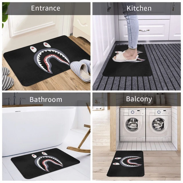 Shark Mouth Popular Soft Non-slip Mat Rug Carpet Cushion Camo Hypebeast  Street Wear Popular Brand Gorilla Esteh Bape Bathing - Mat - AliExpress