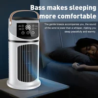 Ventilateur de refroidissement d'air portable USB multifonctionnel avec minuterie pour bureau et maison 4