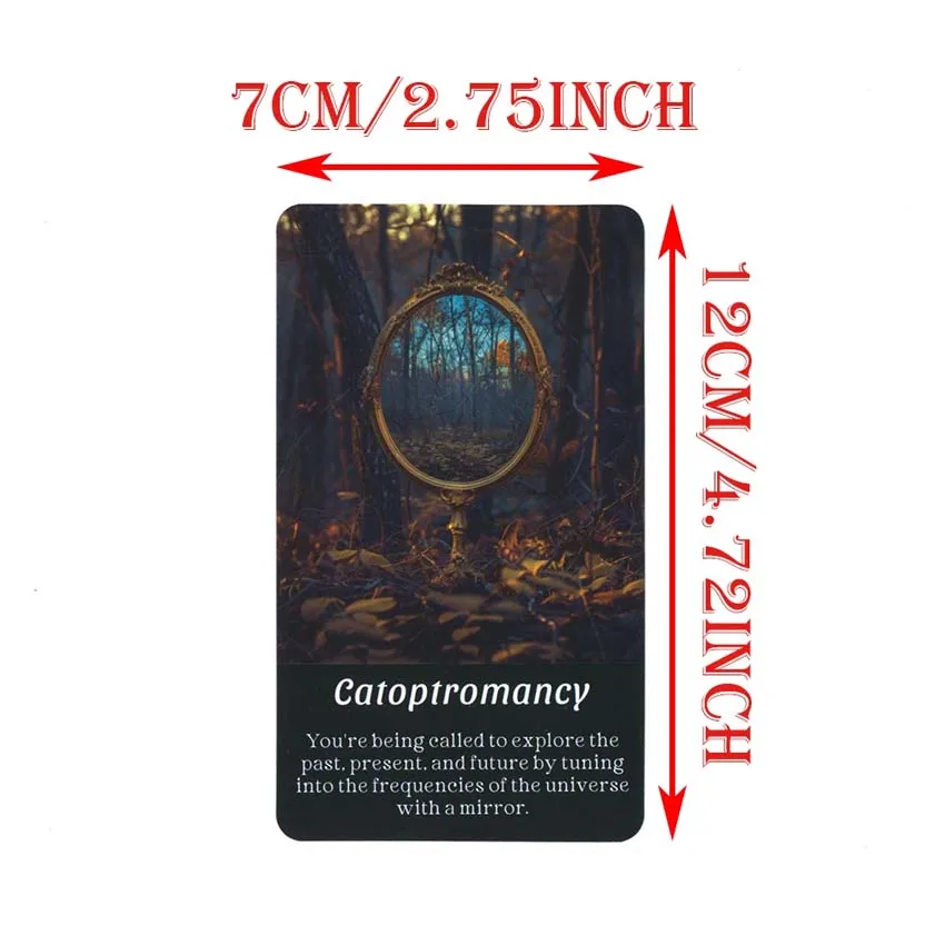 Tarot Deck Spiritual Gifts Oracle Cards 12x7cm,56-Cards Divination 5