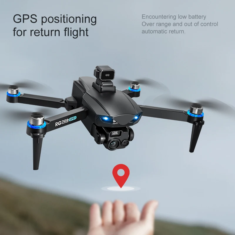 New RG709 Pro Drone 8K GPS Professional Aerial Photography 5G WIFI Optical Positioning 360° Obstacle Avoidance Quadcopter Toy