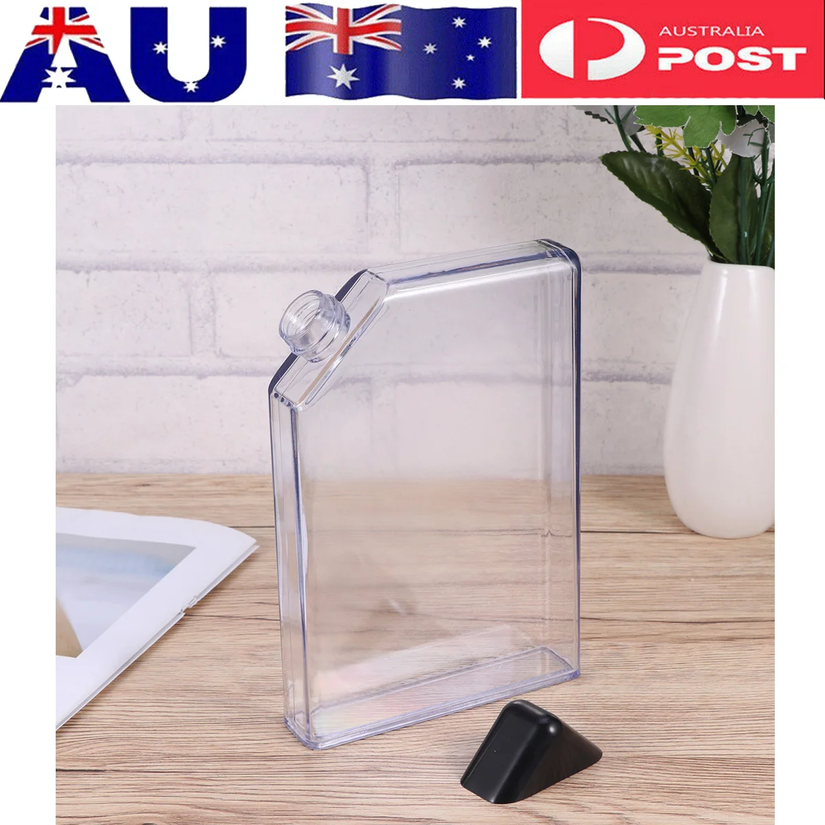 Creative Plastic Water Bottle 450ml Flat Design Portable Stylish Simple Kids Bottles Travel Hydration A5 Water Containers
