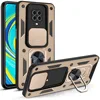 Slide Camera Lens Protective Case for Xiaomi Redmi Note 9 Pro 9T 9S Note9 Car Holder Magnetic Armor Shockproof Bumper Case Cover 6