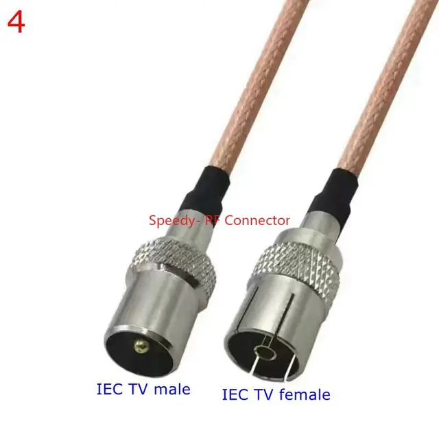 믿음직한 연결을 위한 IEC TV-F 수 커넥터 케이블