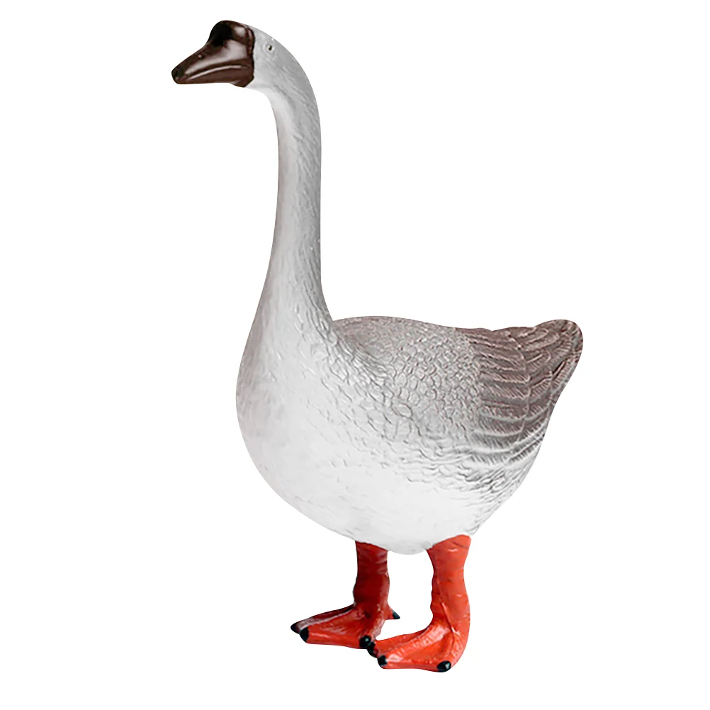 

Goose Statue Plastic Goose Figurine Garden Goose Sculpture Desktop Goose Ornament Animal Figurine Home Patio Easter Decorations