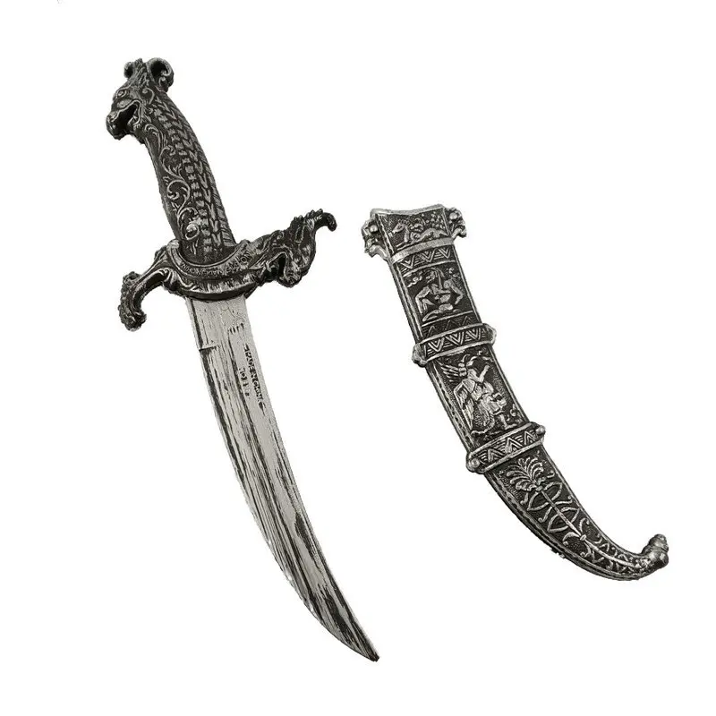 Party Performance Weapon Props Plastic Egyptian Dagger Knife Sword Pirate Knife Skeleton Ghost Face Machete Halloween props