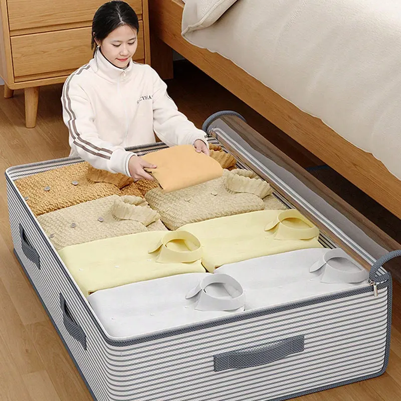 Multifunctional Bed Bottom Storage Bag Large Capacity Foldable