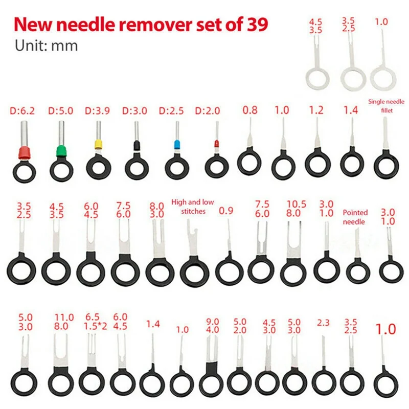 Terminal Removal Kit Car Terminal Removal Tool Kit Wire Plug Connector Extractor Puller Release Pin Extractor Kit For Car Terminal Plug Repair Tool