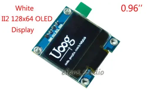 0.96인치 I2C IIC 128x64 흰색 OLED LCD LED 디스플레이 모듈..