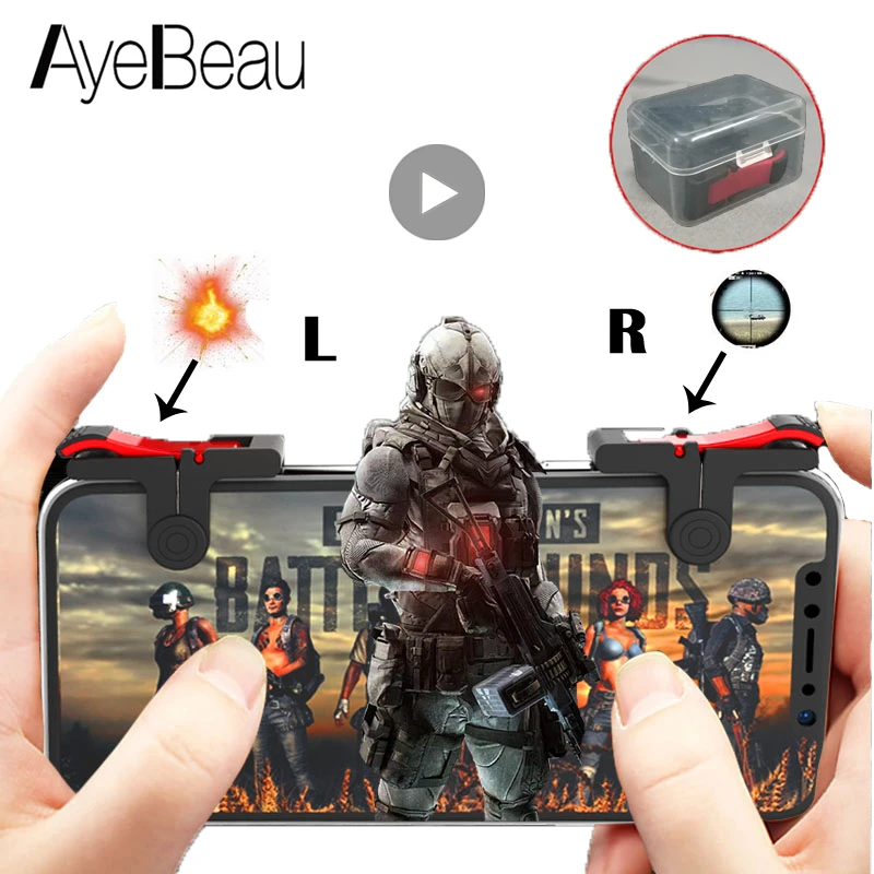 Joystick Triggers For Pubg Mobile Phone Android Iphone Gaming Accessories Game Gear Gamepad Cell L1 R1 L1r1 Smartphone Cellular Replacement Parts Accessories Aliexpress