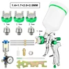 HVLP Professional Spray Gun 1.4/1.7/2.0/2.5mm Steel Nozzle Gravity Spray Gun Portable Car Paint Spray Gun DIY Spray Paint Kit 1