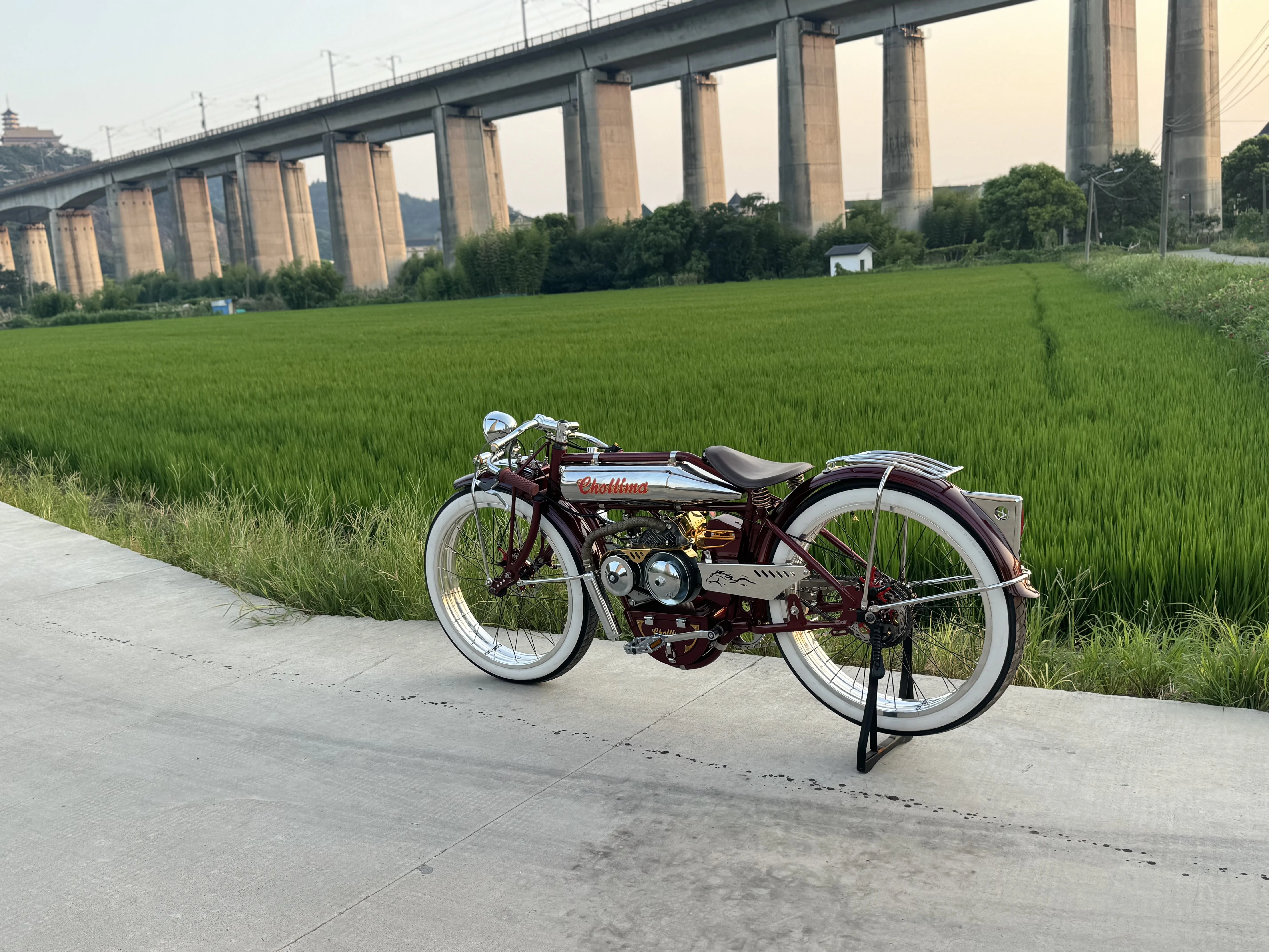 Board Track Racer 212CC 7HP Super Power Motorised Bike Replica