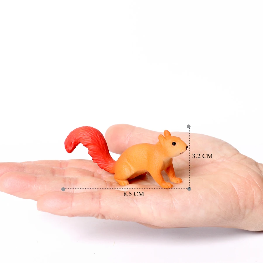 Realistische Nagetier Wilde Tiere Capybara Biber Maulwurf Erdferkel Maus Chipmunk Eichhörnchen Murmeltier Modell Figur Sammlung Spielzeug – Detail 23