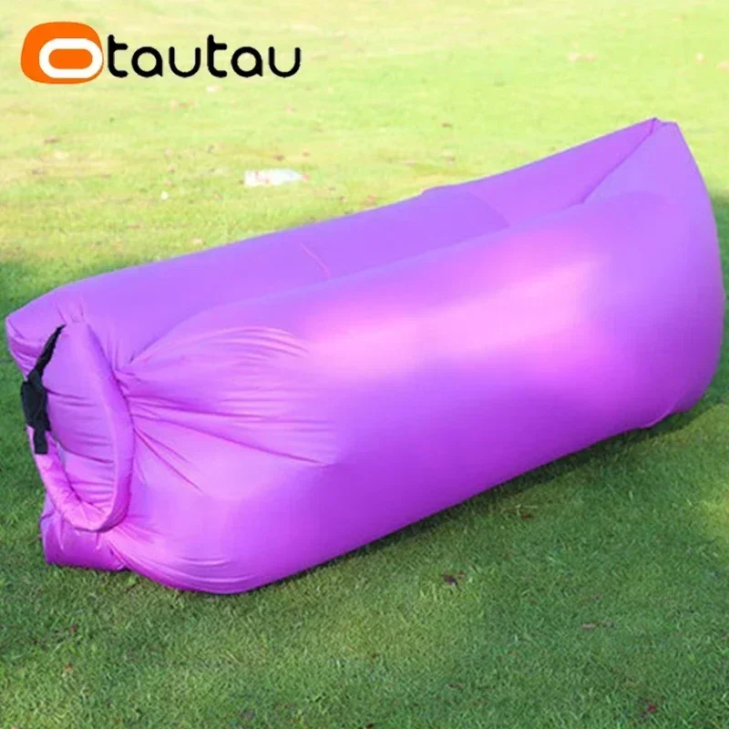 OTAUTAU Ultra Light Pillow Style Lazy Sofa Inflatable Sofa Portable Foldable Sleeping Bag Bed SF284 inflatable sofa