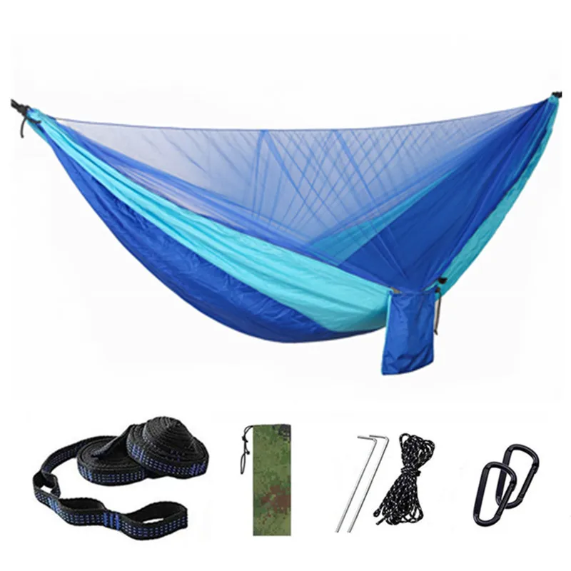 aluminium outdoor furniture Outdoors Double Camping Hammocks with Mosquito Net Lightweight Parachute Nylon Portable Hammock for Backpacking, Camping, Hiking outdoor furniture design Outdoor Furniture