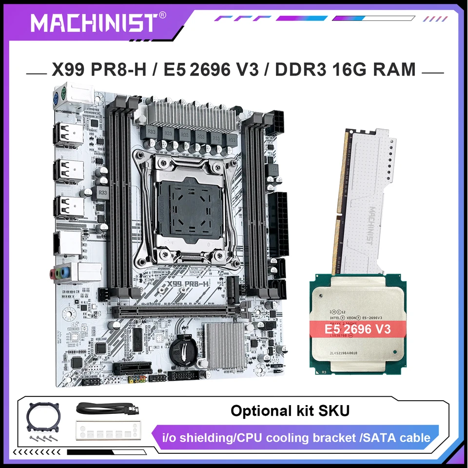 MACHINIST X99 マザーボード インテル Xeon E5 2696 V3 CPU LGA2011-3