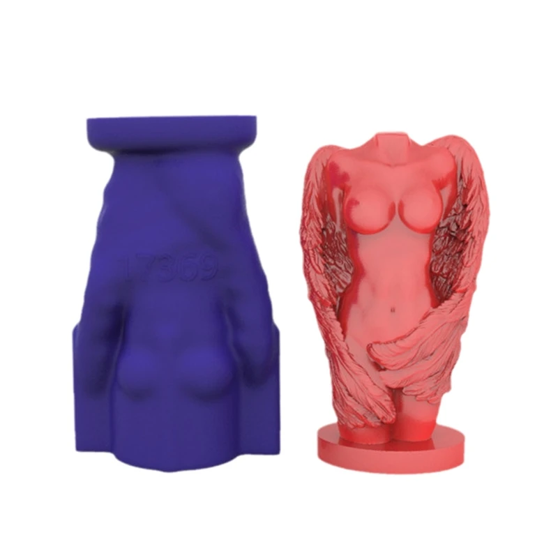 

Ангел украшения 3D свеча форма для мыла DIY свеча эпоксидная форма свечи ручной работы ароматические восковые формы для мыла для