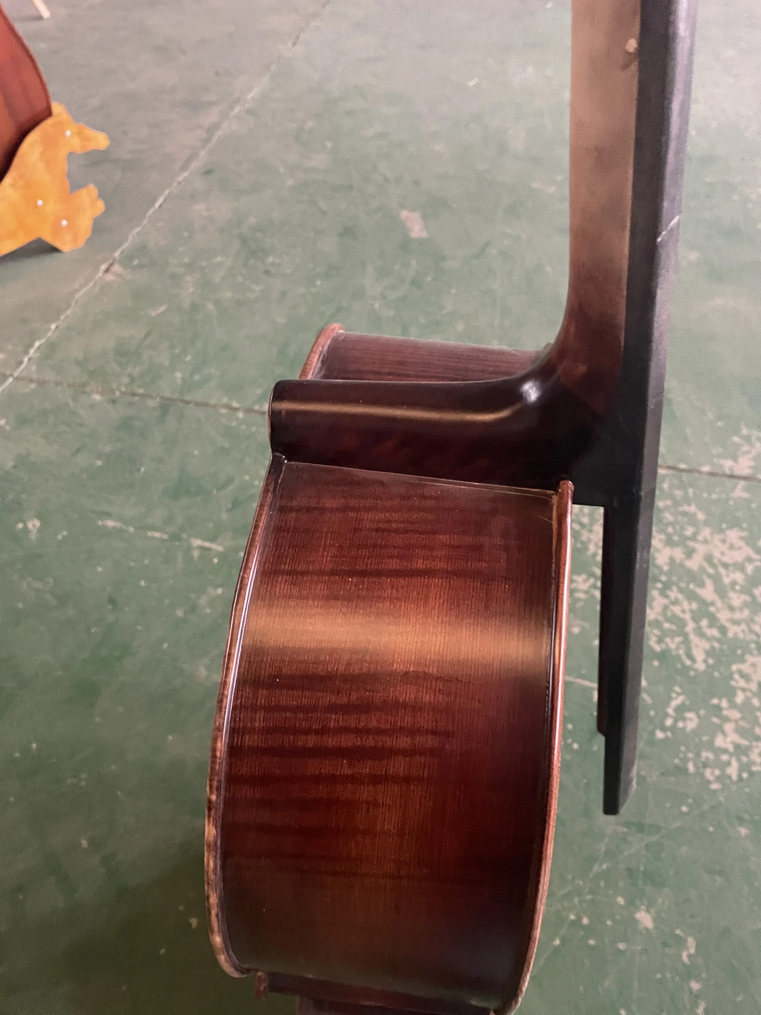 Full Solid Wood European Professional Cello, Spruce Maple Ebony, Full Tiger Pattern, Clear and Pleasant Sou