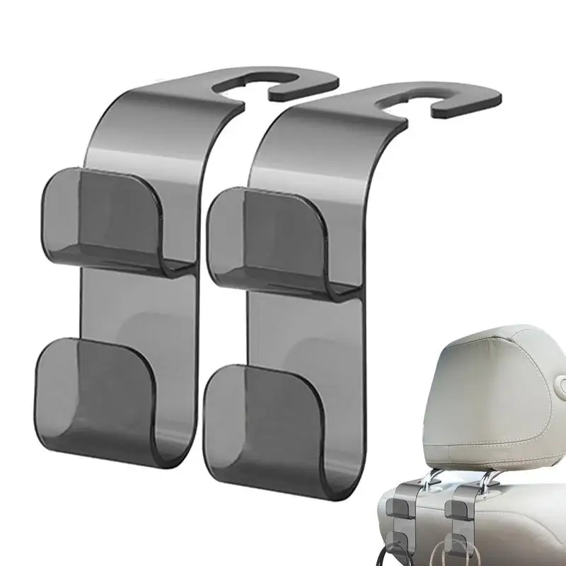 

Car Bag Hooks For Purses And Bags 2 Pack Auto Back Seat Headrest Hanger Vehicle Beige Leather Storage Hook S Type