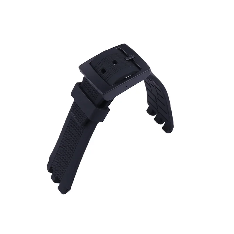 Men's 22mm Silicone Sport Watch Band - Durable Rubber Wristband