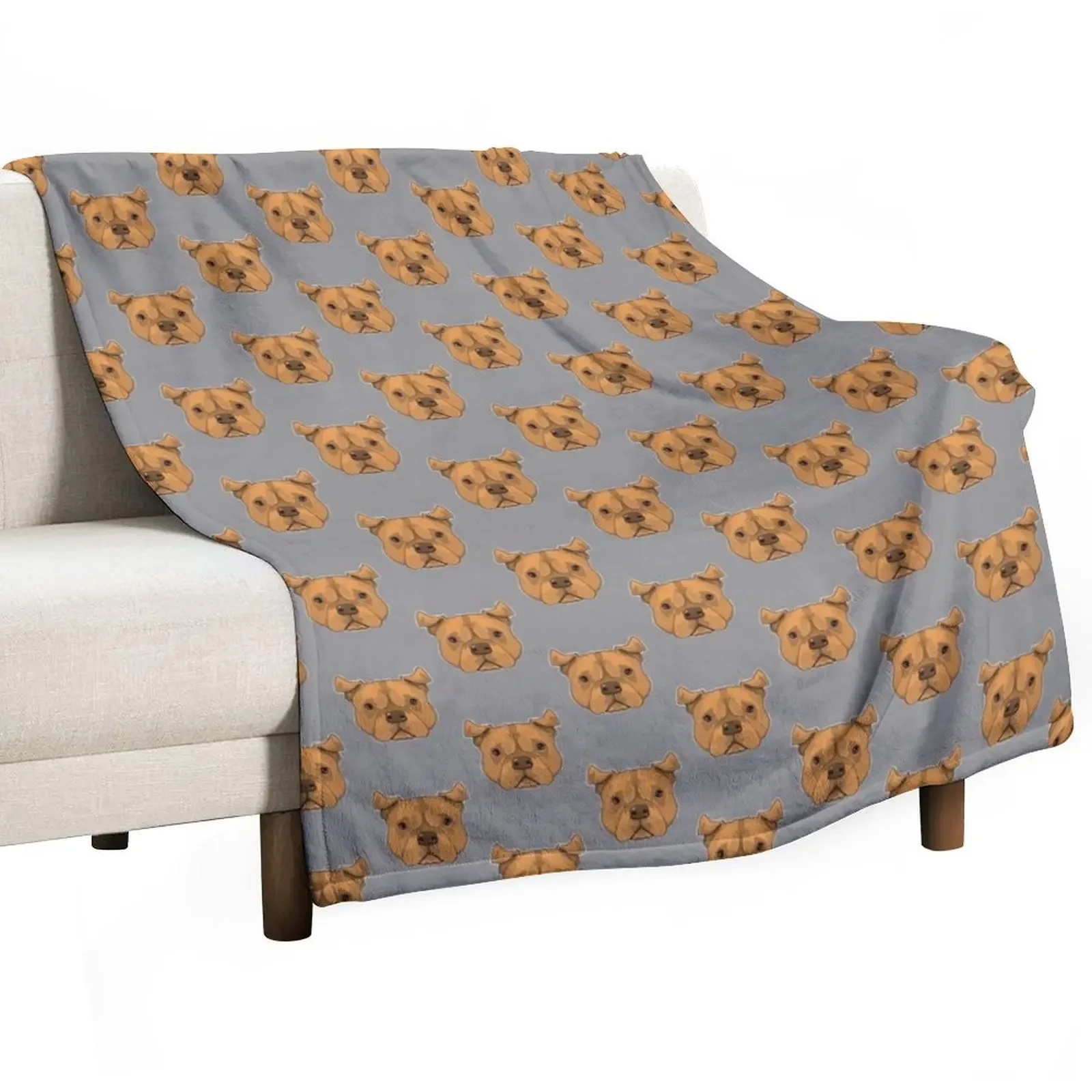 

Red pitbull Throw Blanket Thermal for sofa Blankets