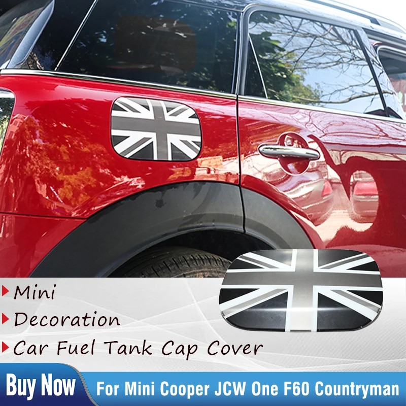 

Grey Jack Fuel Tank Cap Decorative Cover Sticker for Mini Cooper JCW One Countryman F60 Car-styling Car Accessories
