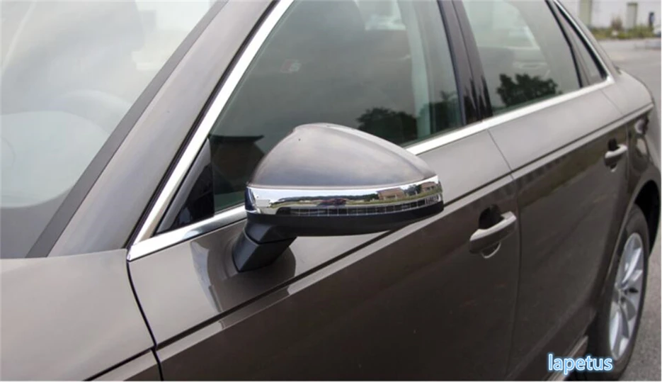 

Chrome Rearview Mirror Strip Streamer Cover Trim Car Accessories Fit For Audi A4 B9 A5 Sedan Avant / Allroad Quattro 2016 - 2019