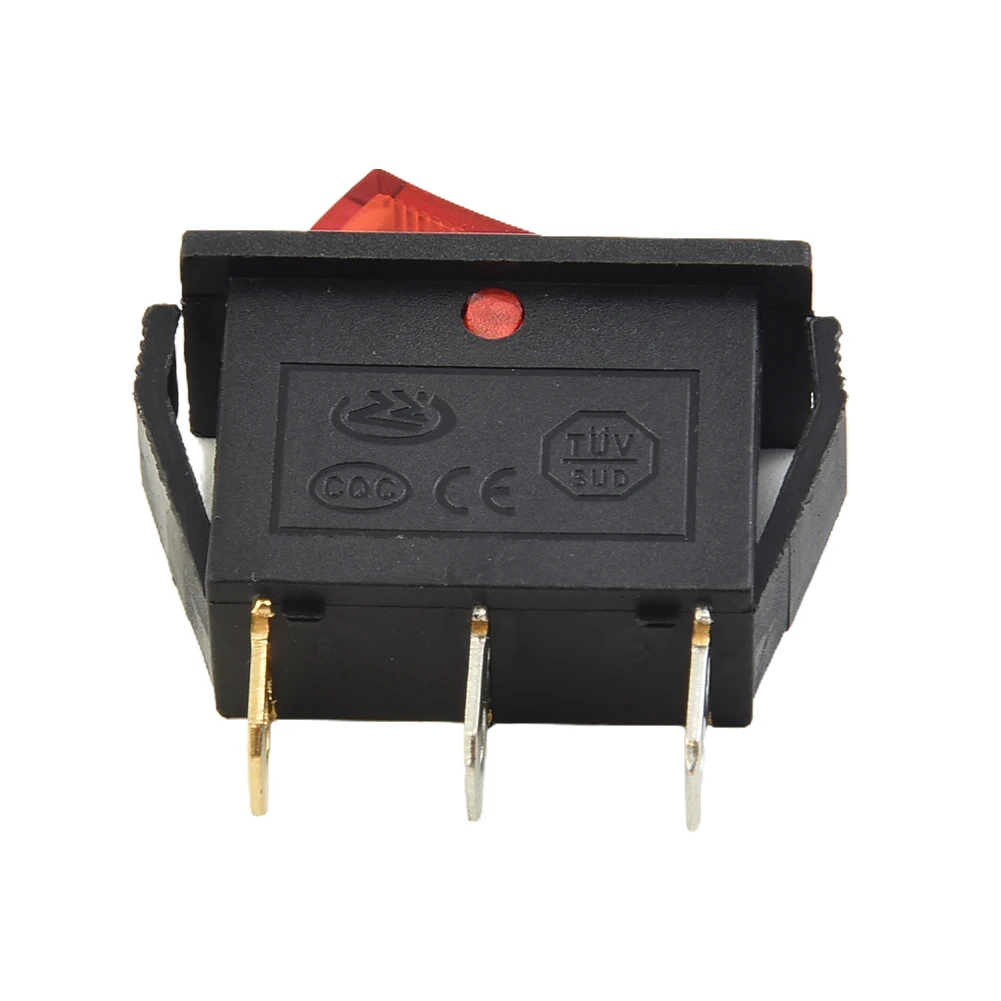 

For Household Appliances Rocker Switch 1 Piece High Quality ON-OFF 3Pin Plastic SPST 15A 250V Rocker Switch Slim Type