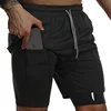Cross Graphic 2 in 1 Workout Running Shorts for Men Christian Gym Performance Shorts with Phone Pocket Towel Loop Active Wear 3